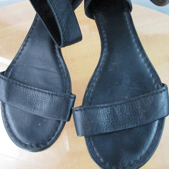 Frye Sandals Black Leather Comfort Gladiator  Sandals Women's Size 7.5 - Picture 3 of 7